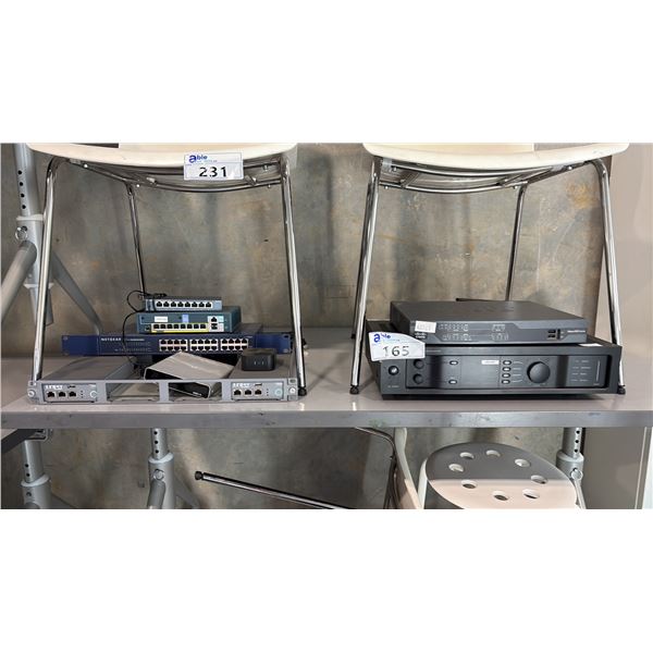 NETWORK DEVICES INCL CISCO 800 SERIES ROUTER,  BIAMP MA120 IS A 120-WATT SINGLE-CHANNEL PROFESSIONAL