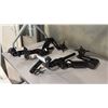Image 1 : BLACK ADJUSTABLE MONITOR ARM WITH VESA MOUNT ATTACHMENT 2 PIECES