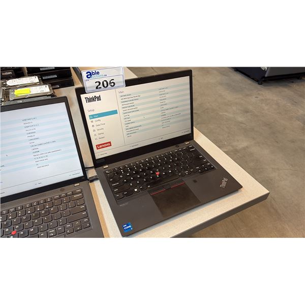 LENOVO THINKPAD T14 14" I7 BUSINESS NOTEBOOK WIPED HD NO CHARGER