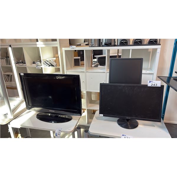 SAMSUNG LN26B360C5DXZC 26-INCH LCD TELEVISION AND 2 PC MONITORS NO CABLES