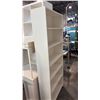 Image 4 : WHITE BOOKCASE WITH GLASS DOORS AND ADJUSTABLE INTERIOR SHELVING 31.5" X 11. SECONDARY BOOKCASE