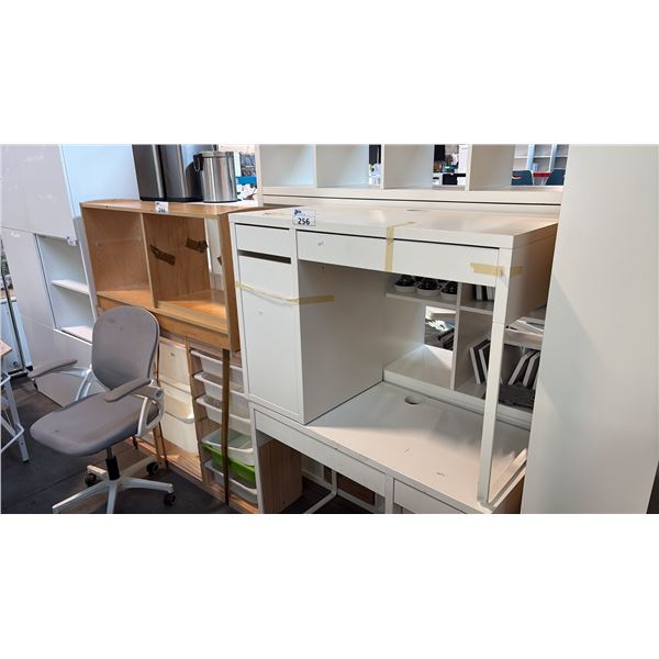 WHITE COMPUTER DESK 105X50CM 3PCS