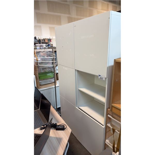 WHITE MODULAR WARDROBE TOY STORAGE SYSTEM BOX DRAWER W47" X D15.5" X H72"
