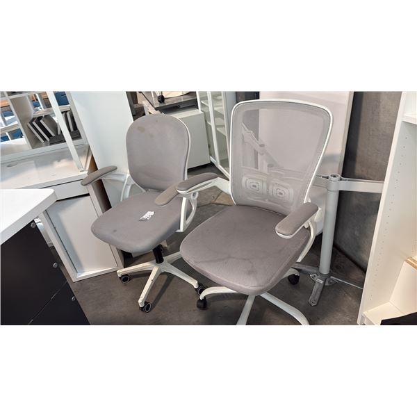GREY ERGONOMIC MID-BACK MESH OFFICE TASK CHAIR 3PCS