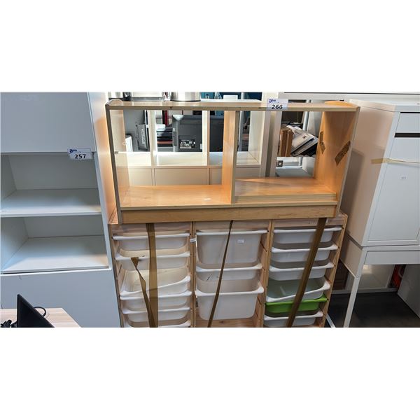 TROFAST WOODEN TOY STORAGE SYSTEM