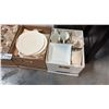 Image 2 : WHITE CERAMIC AND GLASS TABLEWARE INCL ROUND AND SQUARE PLATES