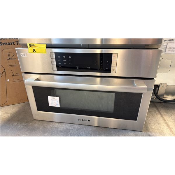 BOSCH 800 SERIES HMC80252UC BUILT IN MICROWAVE SPEED OVEN, 30 INCH EXTERIOR WIDTH, 1.6 CU. FT. CAPAC