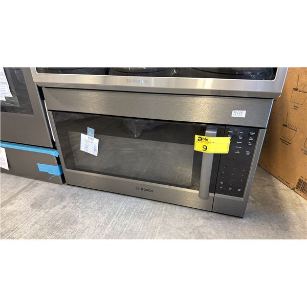 BOSCH 800 SERIES HMV8044C OVER THE RANGE MICROWAVE, 30 INCH EXTERIOR WIDTH, 2.1 CU. FT. CAPACITY