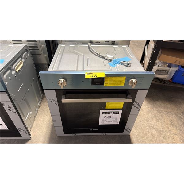 BOSCH 500 SERIES HBE5453UC SINGLE WALL OVEN, 24 INCH EXTERIOR WIDTH, CONVECTION, 2.8 CU. F. CAPACITY