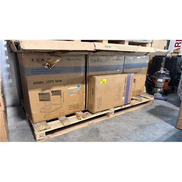 ATLAS 7 PIECE PATIO DINING SET IN BOXES, 5 BOXES TOTAL