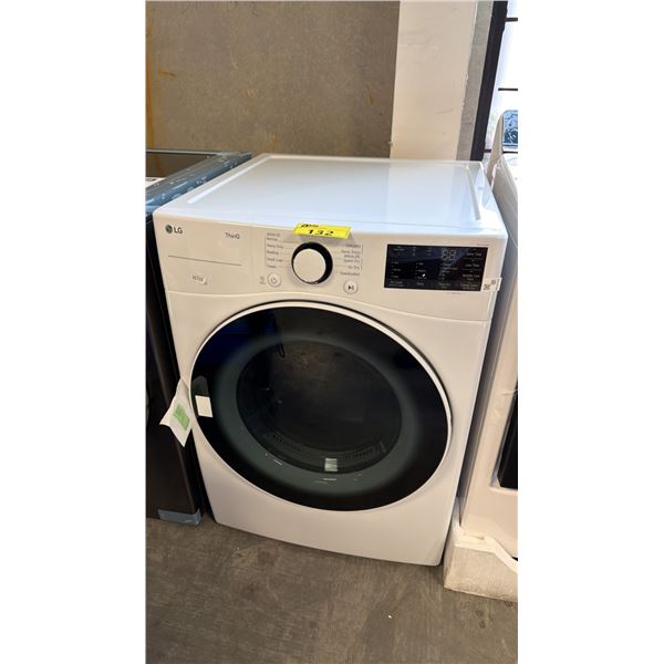 LG DLG3601W GAS DRYER, 7.4 CU. FT. DRYER CAPACITY, 10 DRY CYCLES, 5 TEMPERATURE SETTINGS, VENTED