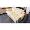 Image 2 : OFF-WHITE LEATHER SECTIONAL SOFA