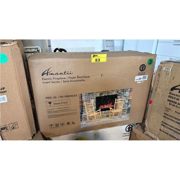 AMANTII TRD-30 LUMINA TRADITIONAL 30-INCH INSERT, APPROX DIMENSIONS 31.5" X 19.5" X 12", IN BOX