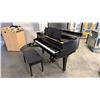 Image 1 : 1971 K.KAWAI MODEL KG-2, BLACK ACOUSTIC BABY GRAND PIANO, STANDARD 88-NOTE KEYBOARD, 3 MATCHING LEGS