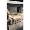 Image 3 : SET OF 2 MATCHING BEIGE LEATHER POWER RECLINING ARMCHAIRS, NO POWER CORD, COSMETIC DAMAGES