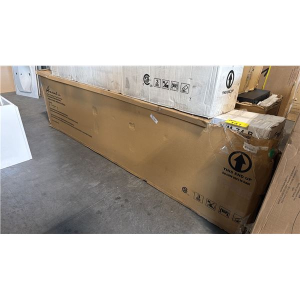 AMANTII BI-88-SLIM INDOOR-OUTDOOR LINEAR ELECTRIC FIREPLACE, APPROX DIMENSIONS W:8" D:7" H:23"