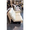 Image 2 : 3 OFF-WHITE MISMATCH  SINGLE ARM INCOMPLETE ARMCHAIRS AND TWO ARMLESS MID-SECTIONAL COMPONENTS