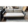 Image 2 : 5 PIECE SUNBRELLA PATIO SET, INCLUDES 2 SEATER COUCH, 2 ARMCHAIRS, A RECTANGLE COFFEE TABLE AND