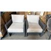 Image 5 : 5 PIECE SUNBRELLA PATIO SET, INCLUDES 2 SEATER COUCH, 2 ARMCHAIRS, A RECTANGLE COFFEE TABLE AND