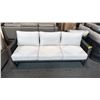 Image 2 : SUNBRELLA 8 PIECE PATIO SET, INCLUDING 3 SEATER , 2 ARMCHAIRS, 2 LOW SEATS AND A ROUND COFFEE TABLE