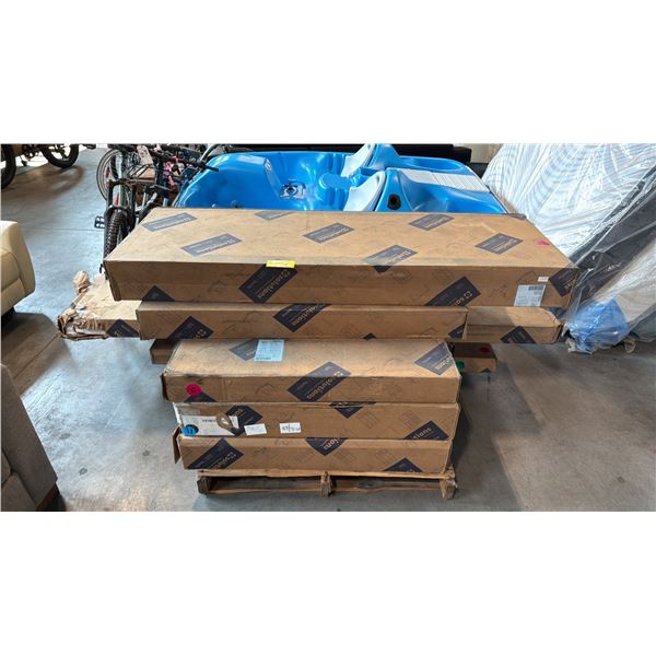 PALLET OF SOLUTIONS ASSORTED READY-TO-ASSEMBLE COMMERCIAL OFFICE FURNITURE IN BOXES