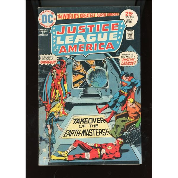 Justice League of America #118 (DC Comics, May 1975) "Takeover Earth-Masters"