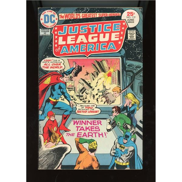 Justice League of America #119 (DC Comics, June 1975) "Winner Takes Earth!"