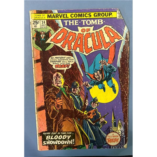The Tomb of Dracula #34 (Marvel Comics, 1975) Bronze Age Horror Comic