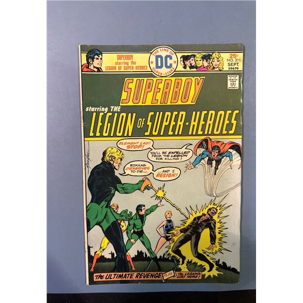 Superboy starring The Legion of Super-Heroes #211 (DC Comics, 1975)