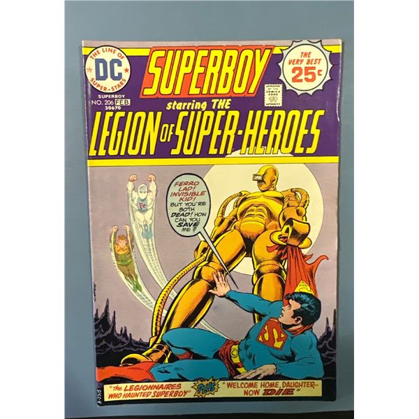 Superboy #206 Starring The Legion of Super-Heroes DC Comics (Feb 1975)