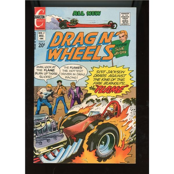 Charlton Comics Drag N' Wheels #37 (Nov 1969)