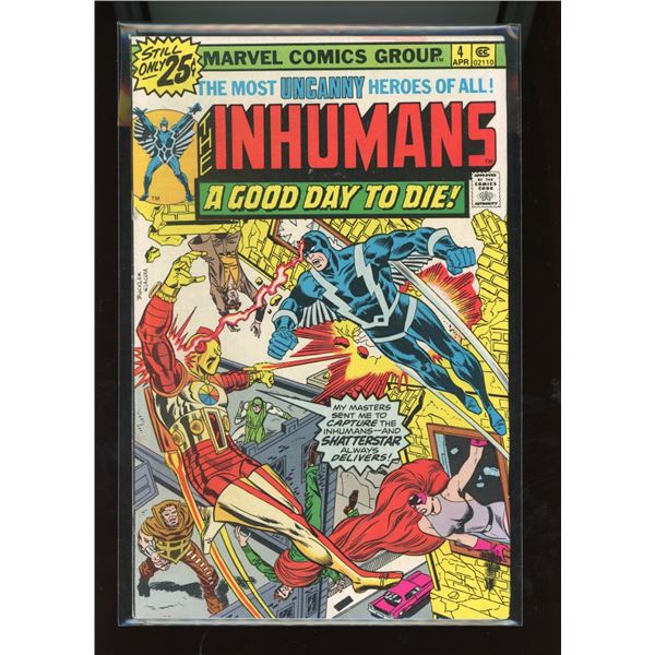 Inhumans #4 Marvel Comics Group (Apr 1976) - A Good Day To Die!