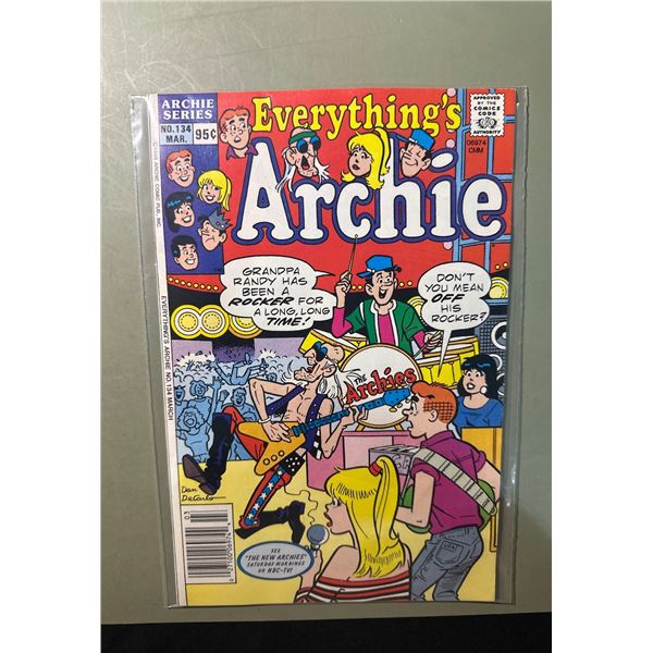 Everything's Archie #134 Comic Book (Mar 1988) Copper Age M&M's Ad