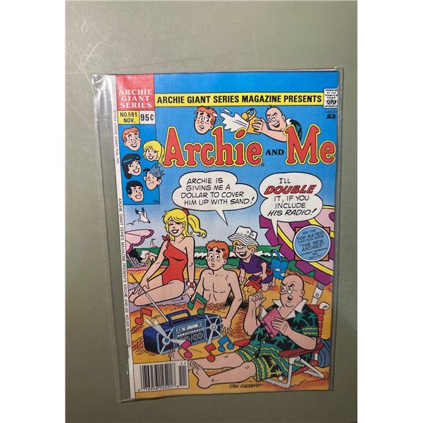 Archie Giant Series Magazine #591 Archie and Me Comic Book (Nov 1988)