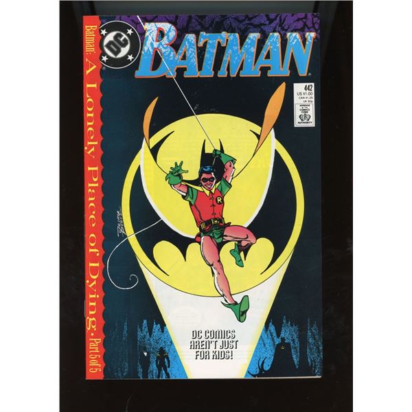 Batman #442 (Dec 1989, DC) "A Lonely Place of Dying" Part 5 of 5