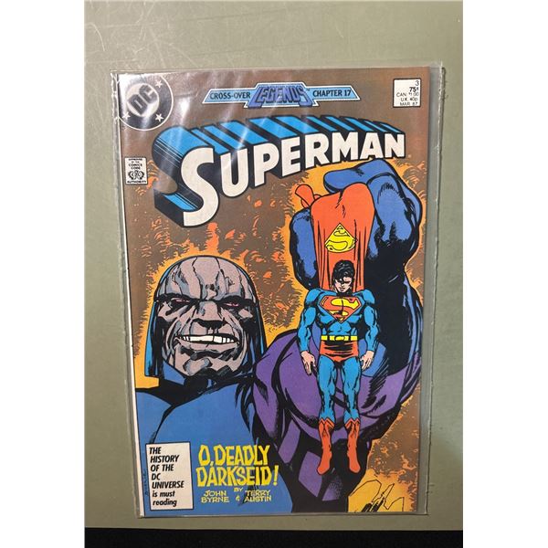 Superman #3 (DC, 1987) Legends Crossover Chapter 17, Darkseid Cover