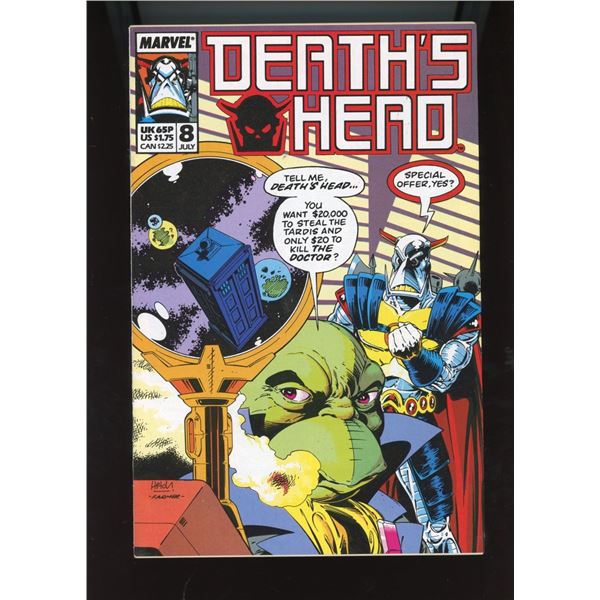 Marvel Comics Death's Head #8 (Jul 1989) - Doctor Who Crossover