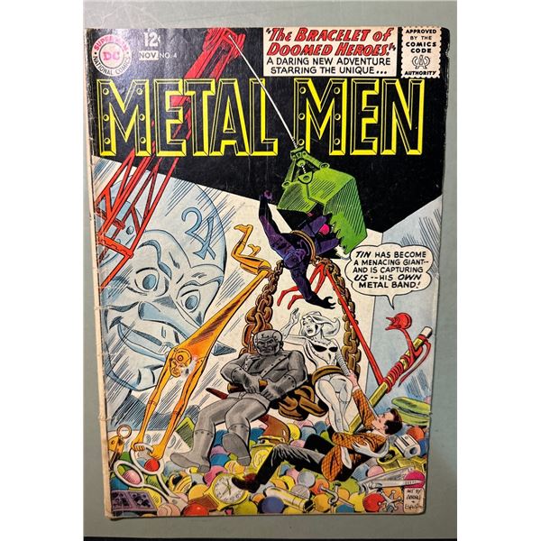 Metal Men #4 (DC 1963) "The Bracelet of Doomed Heroes" Silver Age Comic