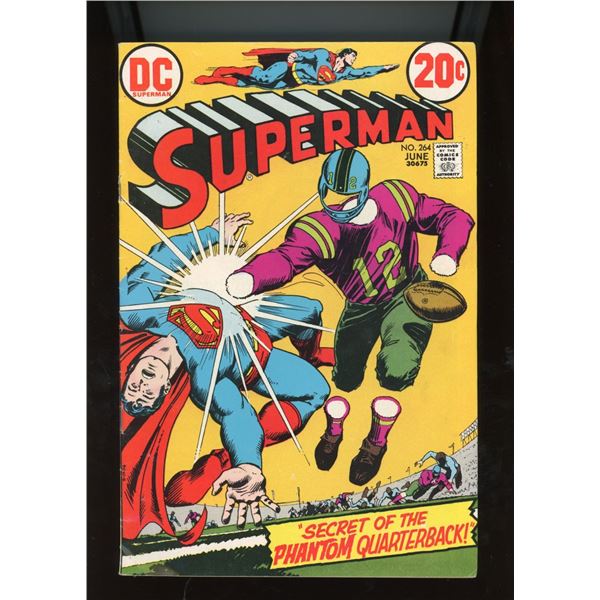 Superman #264 DC Comics (June 1973) - Secret of the Phantom Quarterback!