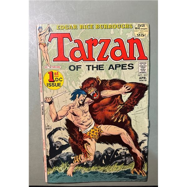Tarzan of the Apes #207 (DC, 1972) 1st DC Issue - Joe Kubert Art