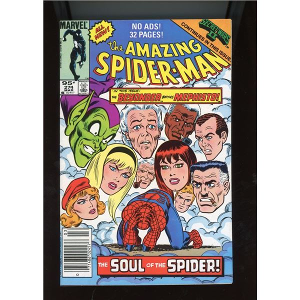 Amazing Spider-Man #274 (Marvel, 1986) Beyonder vs Mephisto