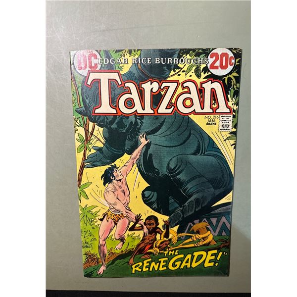 DC Comics Tarzan #216 (Jan 1973) Edgar Rice Burroughs - The Renegade!