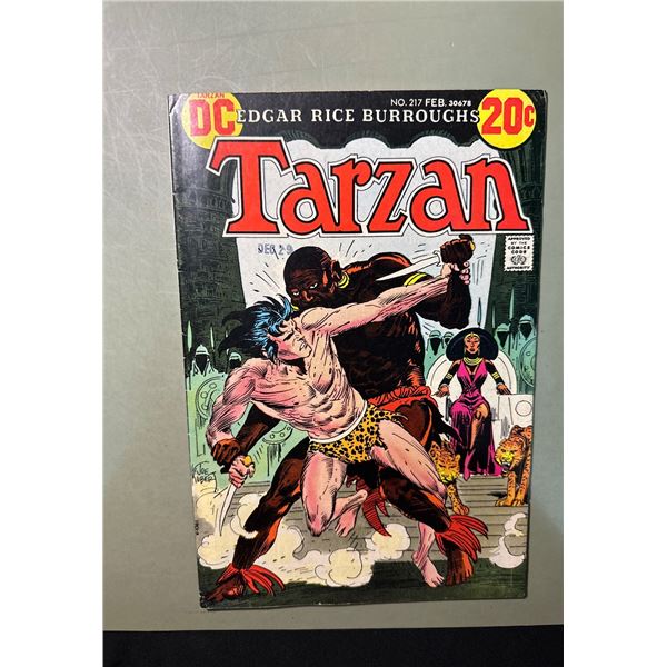 1973 DC Comics Tarzan #217 Edgar Rice Burroughs Joe Kubert Art