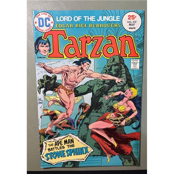 Tarzan #237 (DC, 1975) Lord of the Jungle - The Ape Man Battles the Stone Sphinx