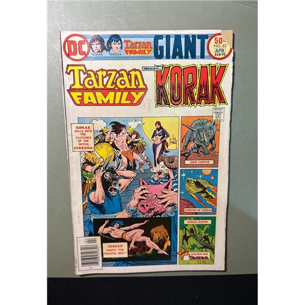 Tarzan Family #62 Giant (DC Comics, 1976) Korak, John Carter