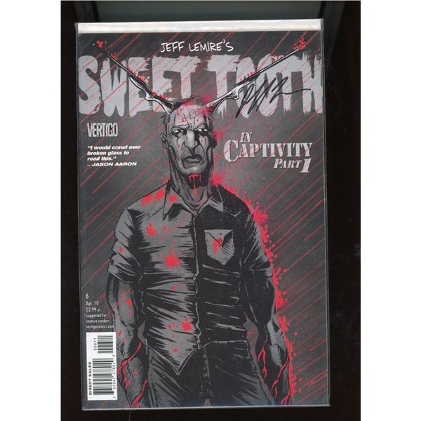 Sweet Tooth #6 (Apr 2010) Vertigo, Jeff Lemire Signed, In Captivity Part 1