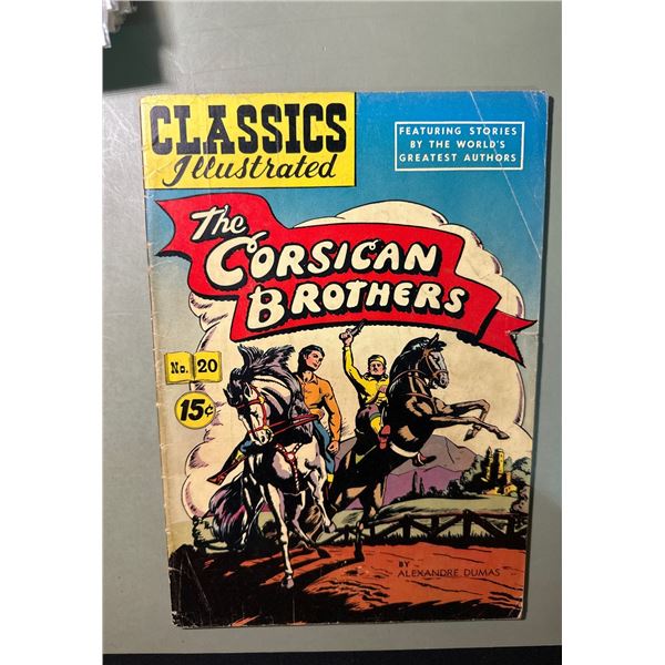 Classics Illustrated #20 The Corsican Brothers (3/45) Gilberton Comic