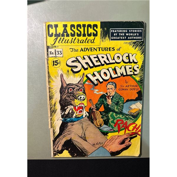 Classics Illustrated #33 The Adventures of Sherlock Holmes (Gilberton, 1947)