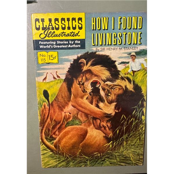 Classics Illustrated #115 How I Found Livingstone (1954) 1st Edition