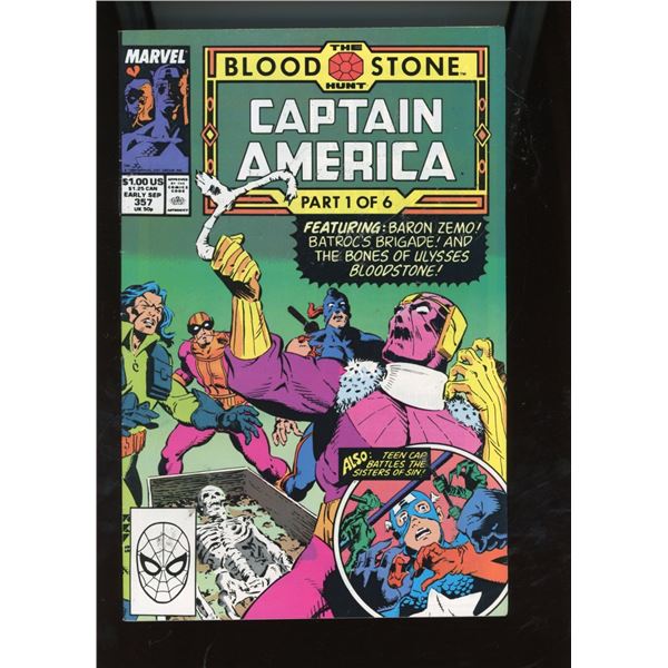 Captain America #357 (Marvel Comics, 1989) The Bloodstone Hunt Part 1